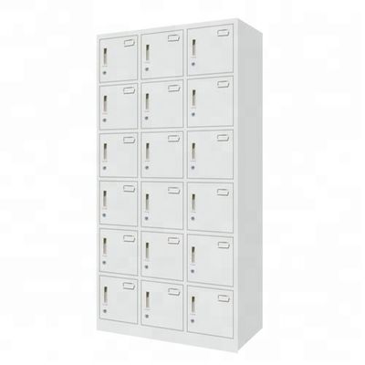 Multifunctiona 18 Doors Electrostatic Fireproof Metal Lockers