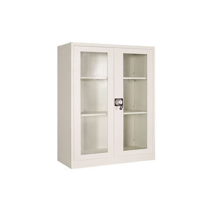 Modern Industrial H900mm Glass Door Filing Cabinet Fitting File Storage Cabinet