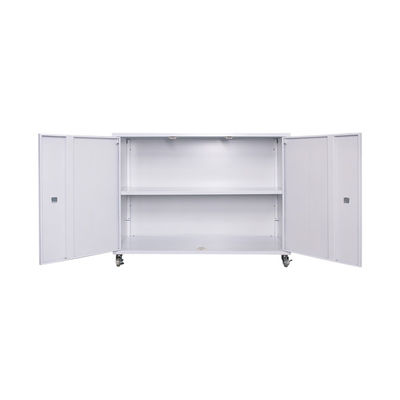 Rubber Wheels Steel Metal Filing Storage Cabinet Knocked down