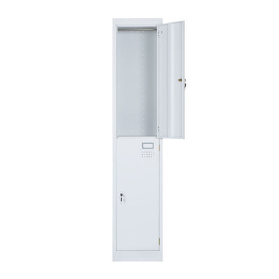 One Line Two Door Metal Lockers For School Gym Workshop