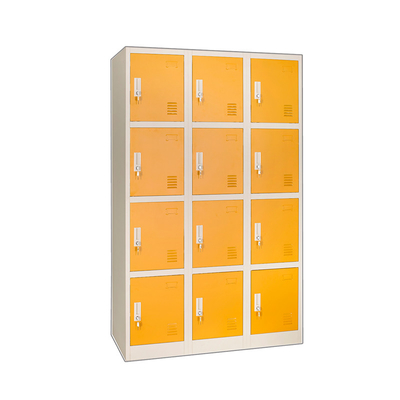 Factory Wardrobe Kids Clothing Lockers Steel Cabinet With 12 Doors