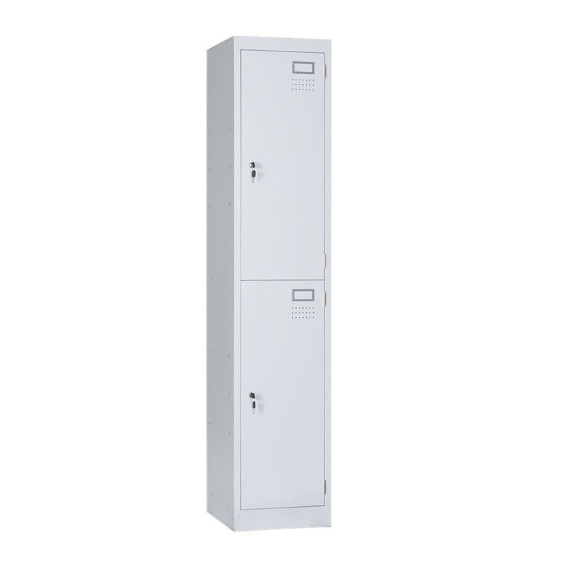 One Line Two Door Metal Lockers For School Gym Workshop